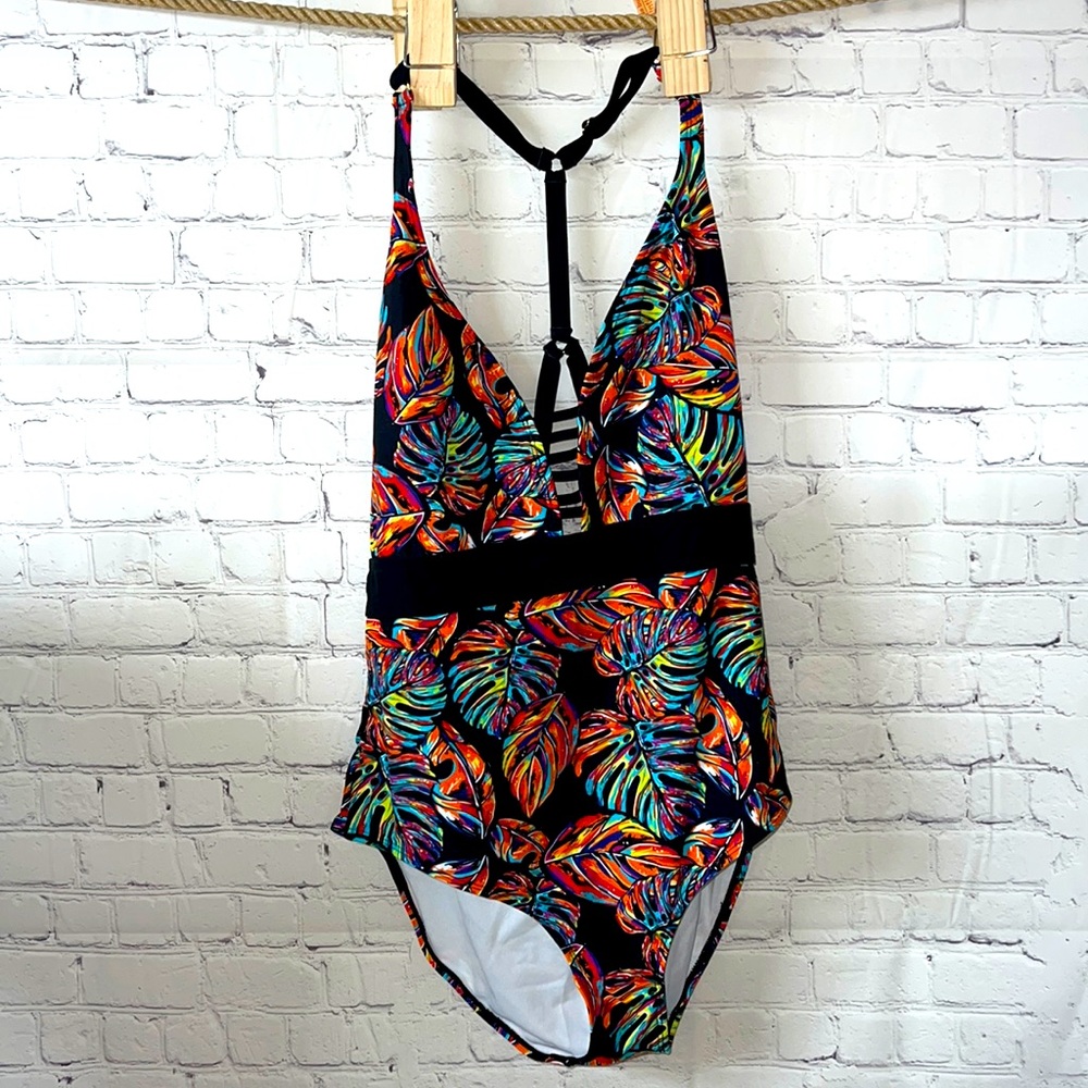 NWOT Tropical One-Piece Swimsuit